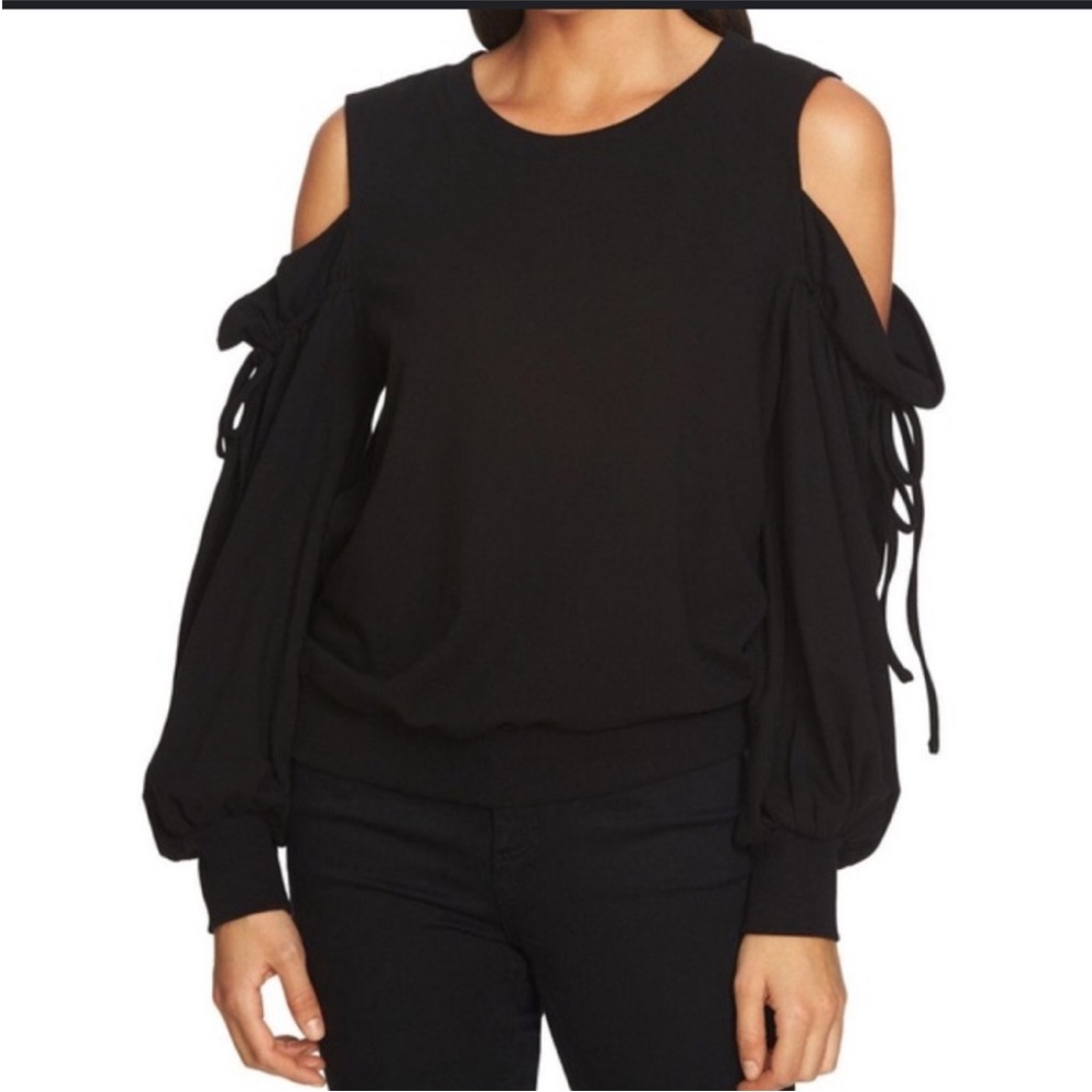 1state black cotton sweatshirt